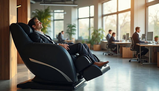 Office Ergonomics Study: Massage Chairs Cut Work Stress 40%